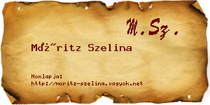 Móritz Szelina névjegykártya